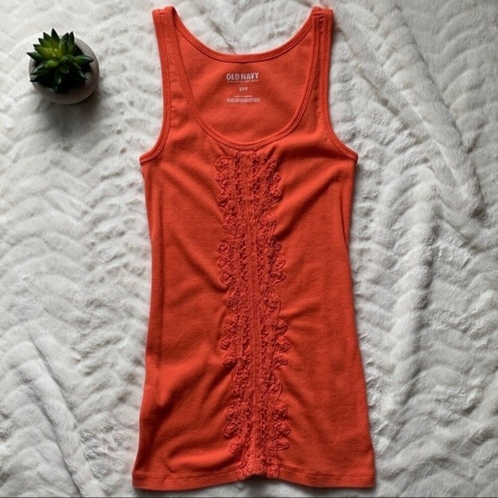 🍂 3/$20 💫EUC💫 Old Navy Crochet Front Tank Top